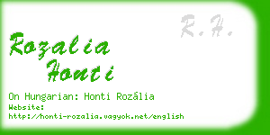 rozalia honti business card